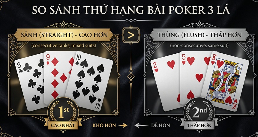 Thứ tự sức mạnh các bộ bài từ cao xuống thấp Thứ tự sức mạnh các bộ bài từ cao xuống thấp