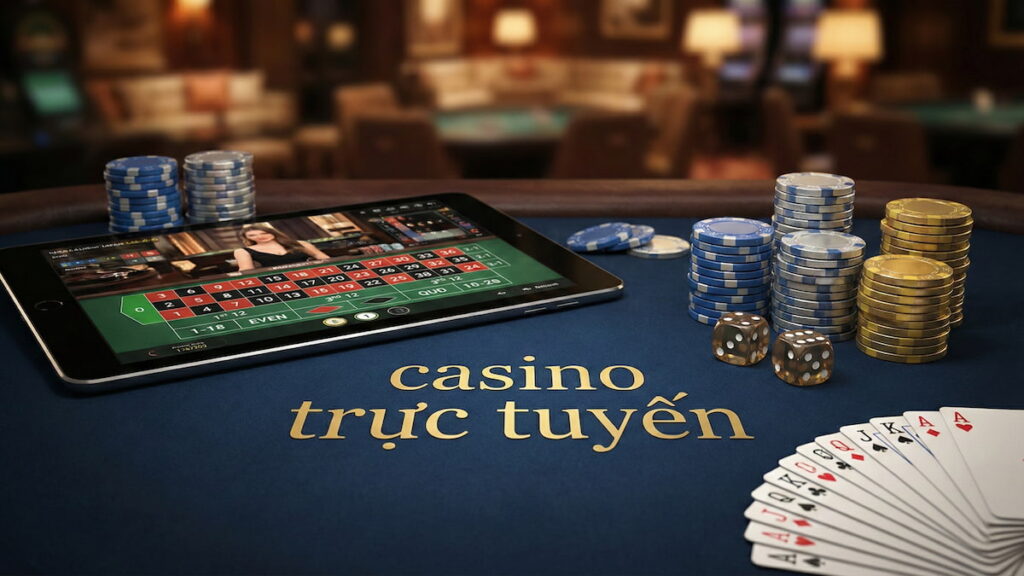 Giao diện trực quan của một trang web casino online uy tín