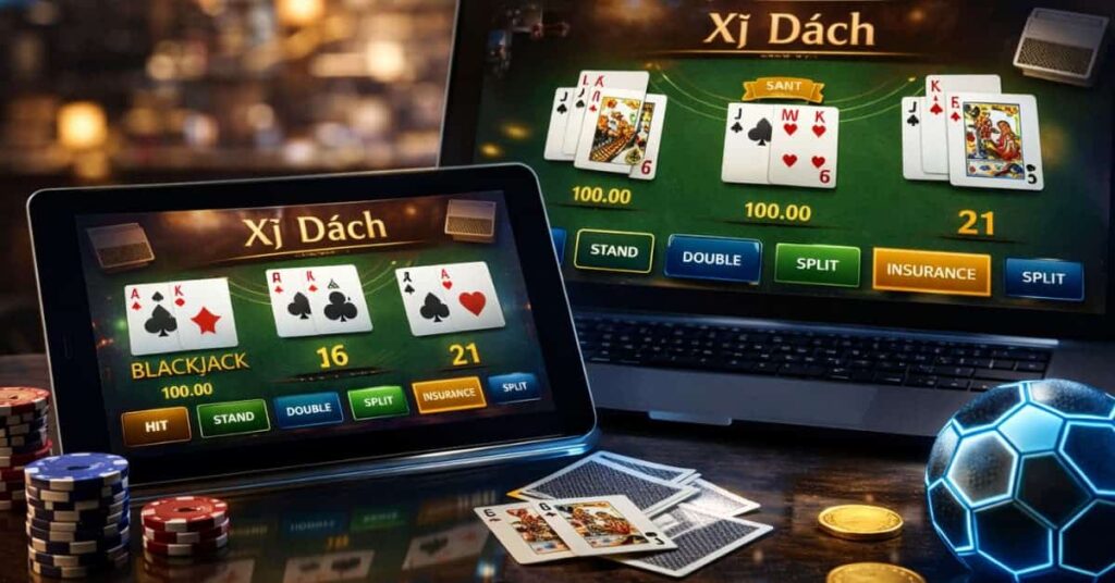 Người chơi áp dụng chiến thuật chơi xì dách để đưa ra quyết định rút hoặc dừng